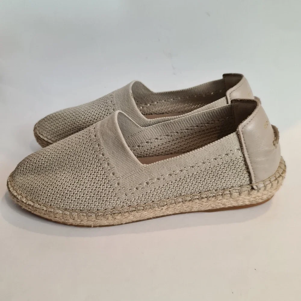 COLE HAAN Cloudfeel Stitchlite Espadrille Loafer Women's Size US‎ 9B Beige Shoes